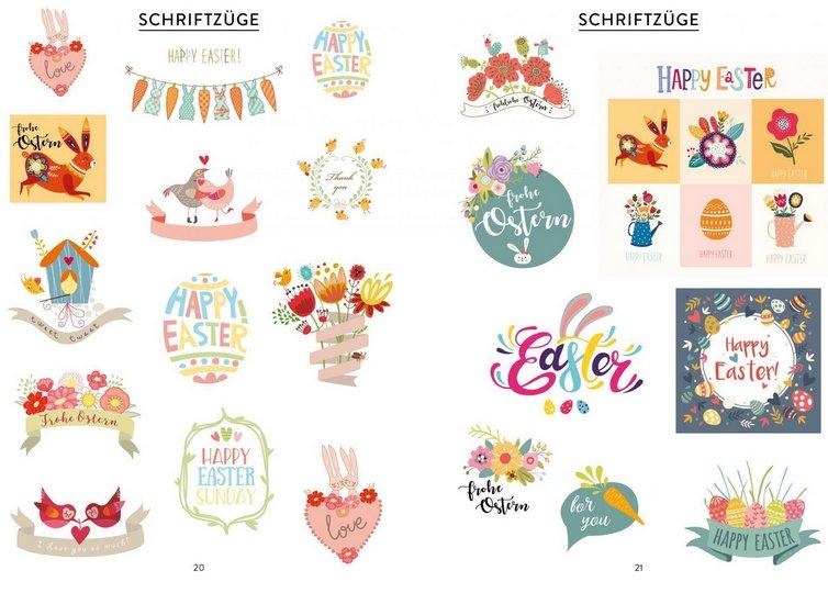 Bullet Journal – Stickerbuch Happy Easter: 600 frühlingshafte Schmuckelemente für die Osterzeit Edition Michael Fischer Pappbuch