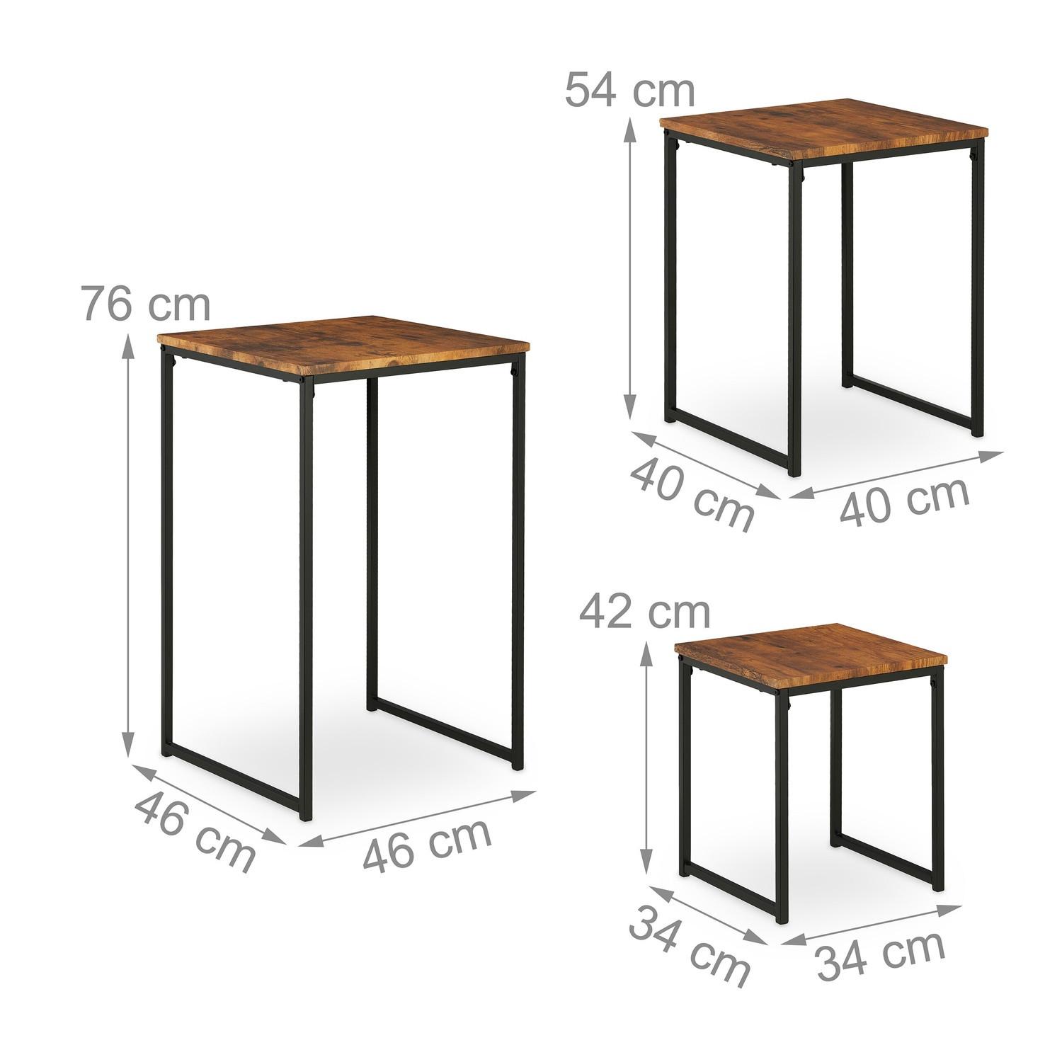 B2X Beistelltisch 3er-Set