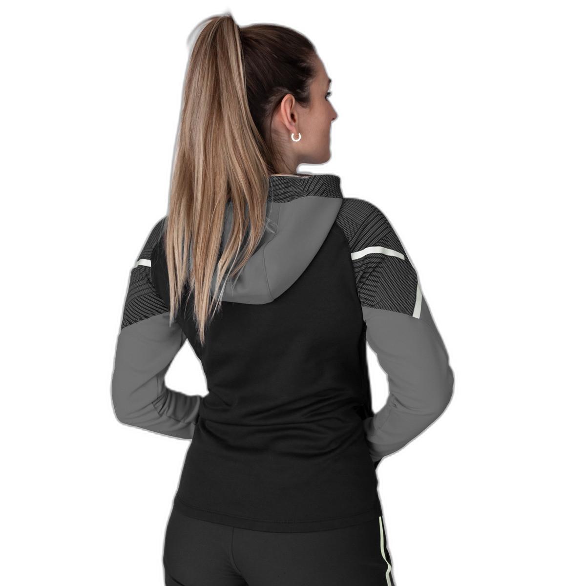 Jako damen-trainingsjacke mit kapuze performance