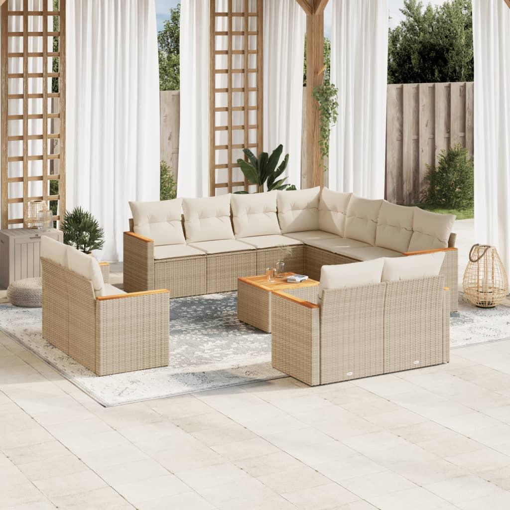 VidaXL Garten sofagarnitur poly-rattan