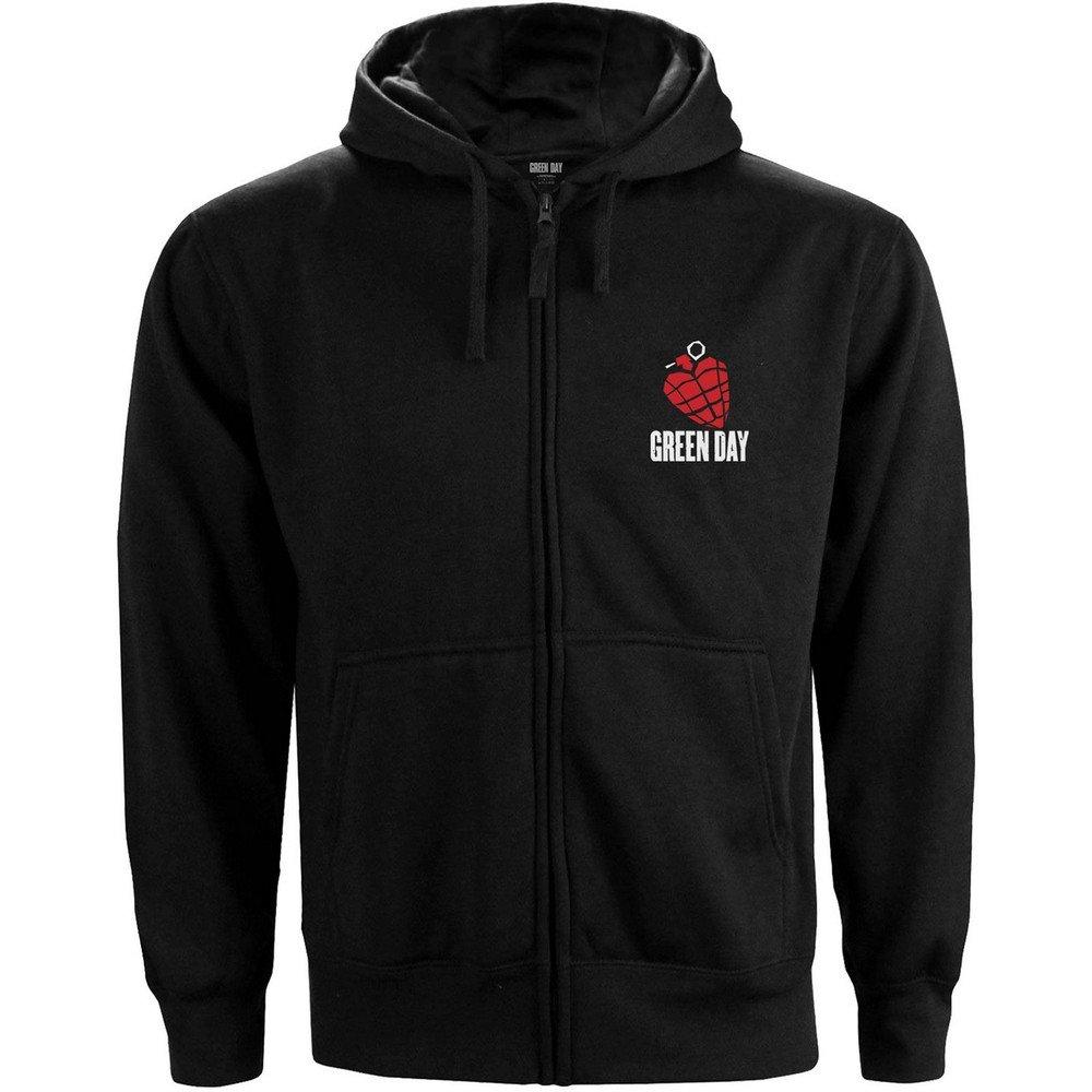 Green Day American Idiot Hoodie mit durchgehendem Reißverschluss