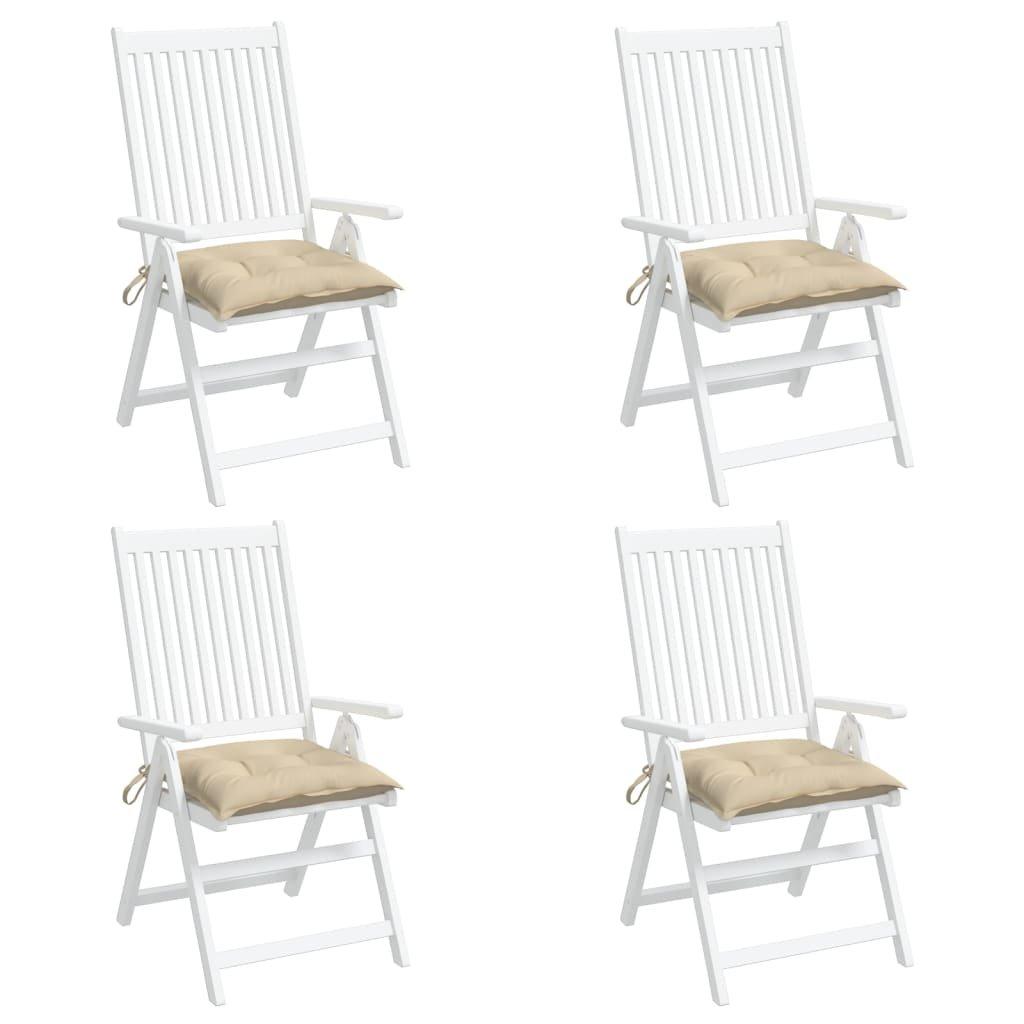 VidaXL Stuhlkissen 4 Stk. 40x40x7 cm Stoff