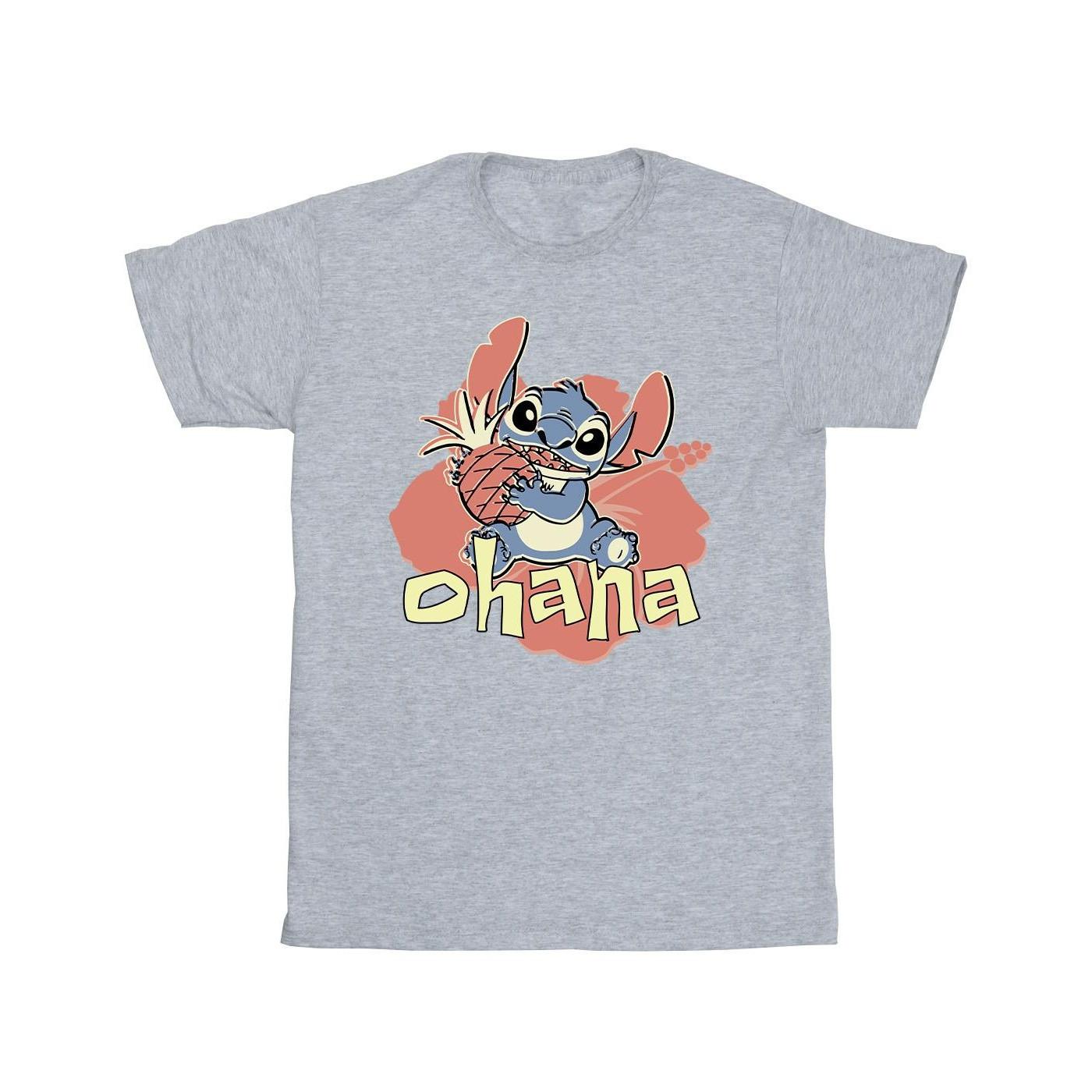Disney Ohana Grafikdruck T-Shirt