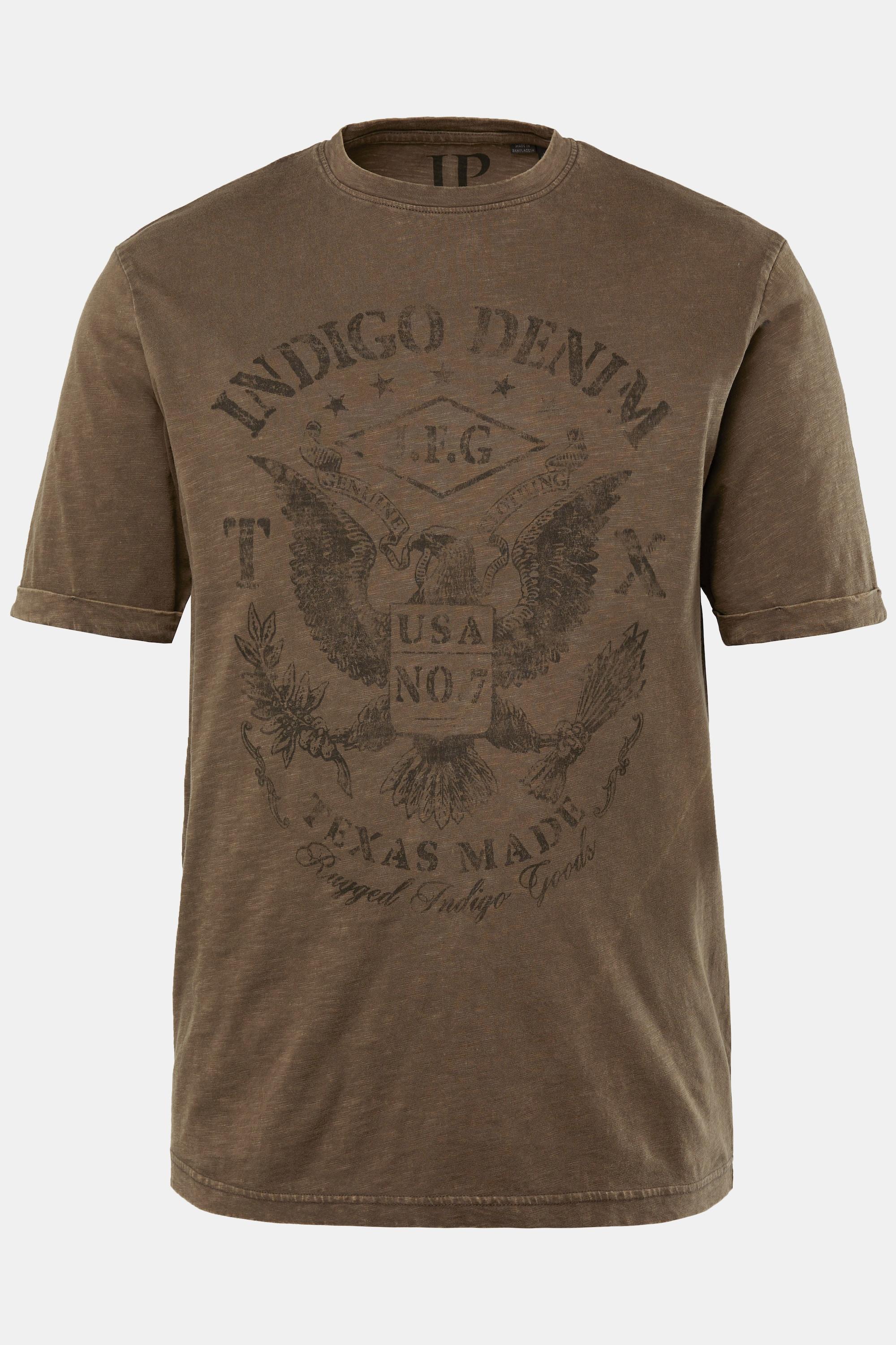 JP1880 Halbarm T-Shirt Vintage Look Print