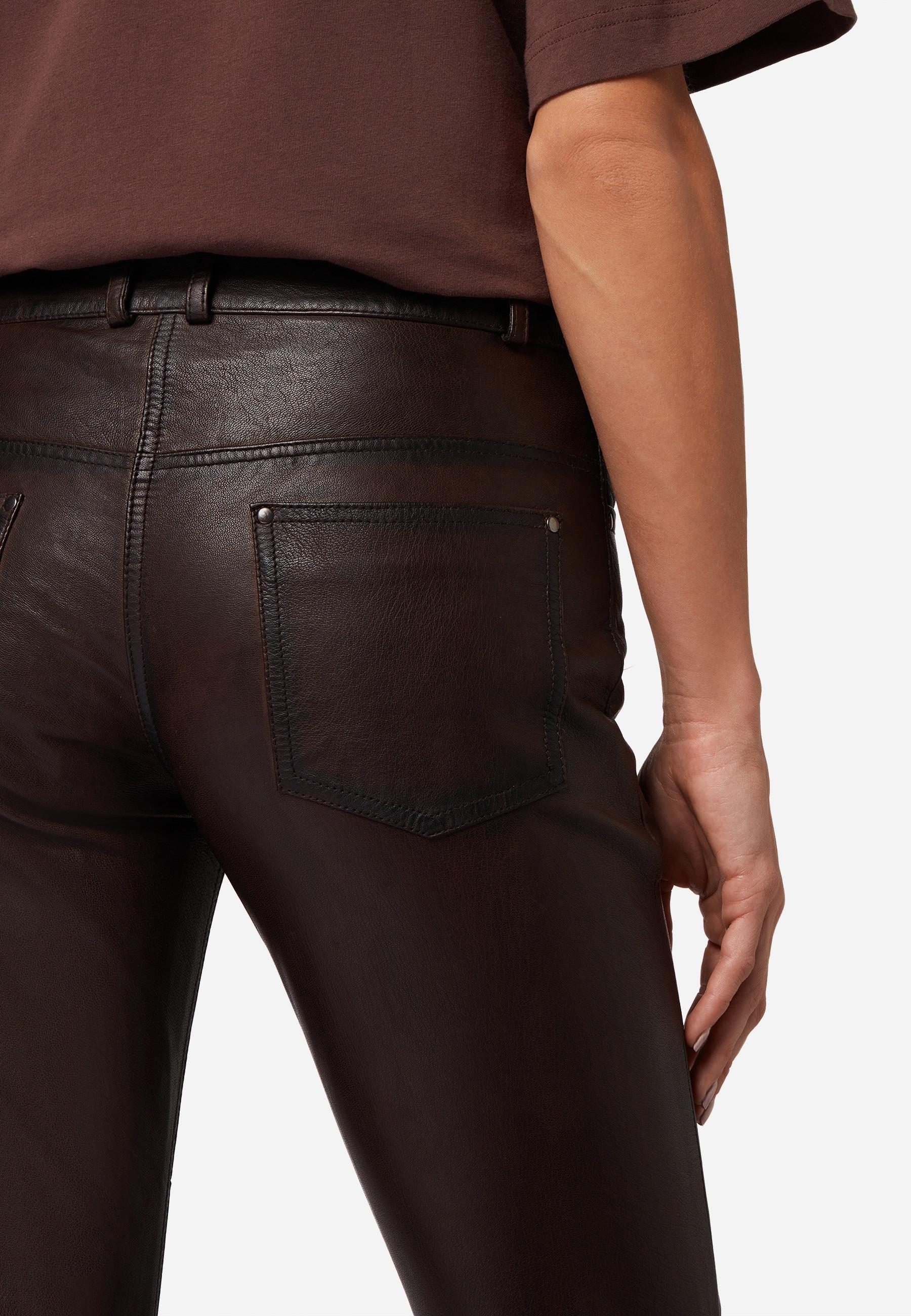 RICANO Dorin Low Waist 5 Pocket Lederhose