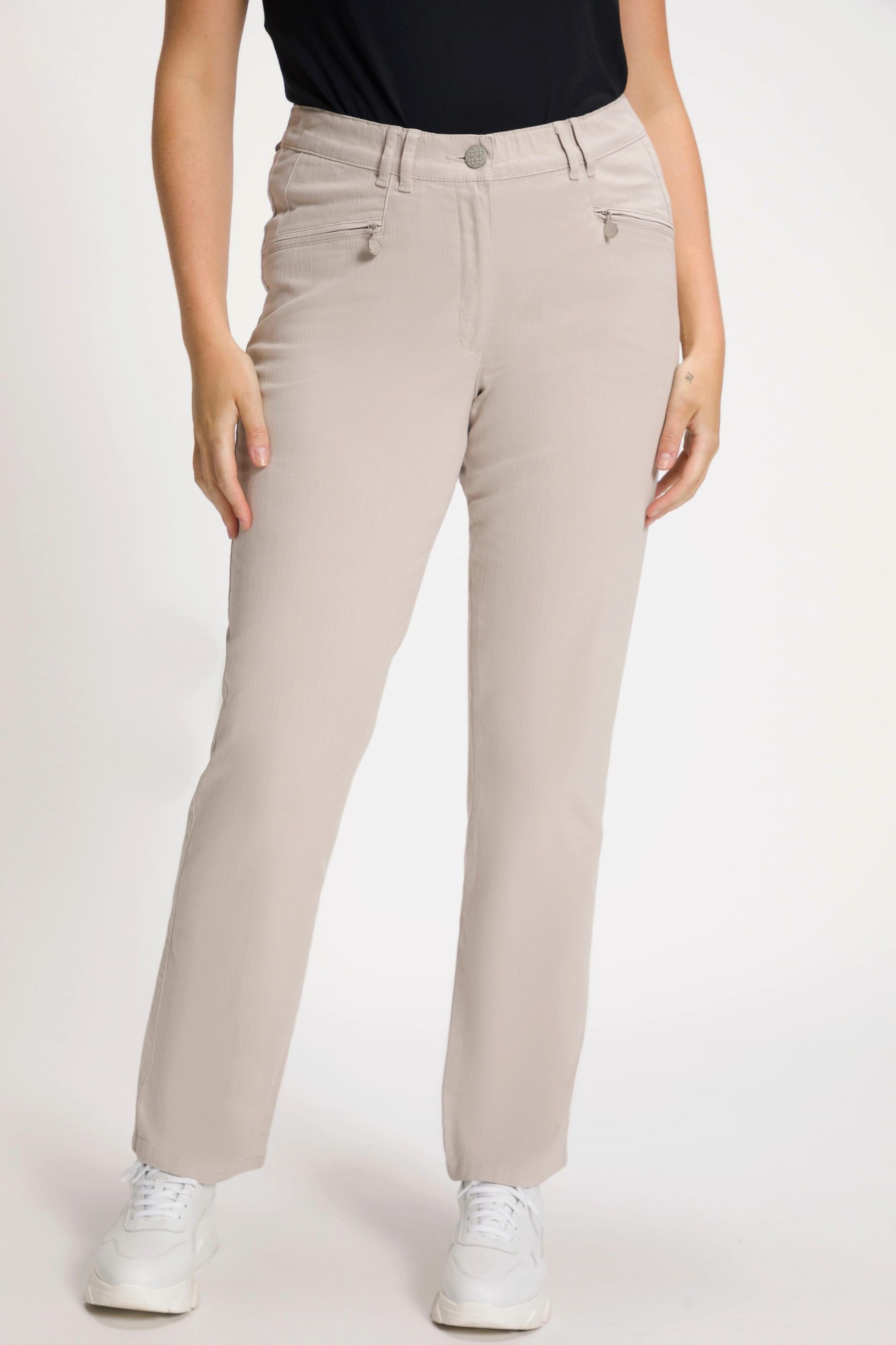 Ulla Popken Mony Tapered Fit Leichte Stretch Sommerhose