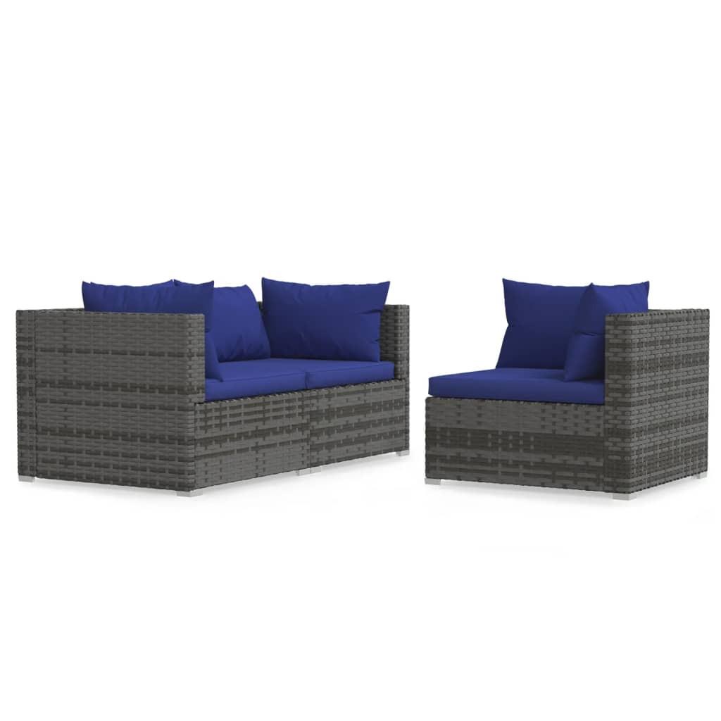 VidaXL Garten-lounge-set poly-rattan