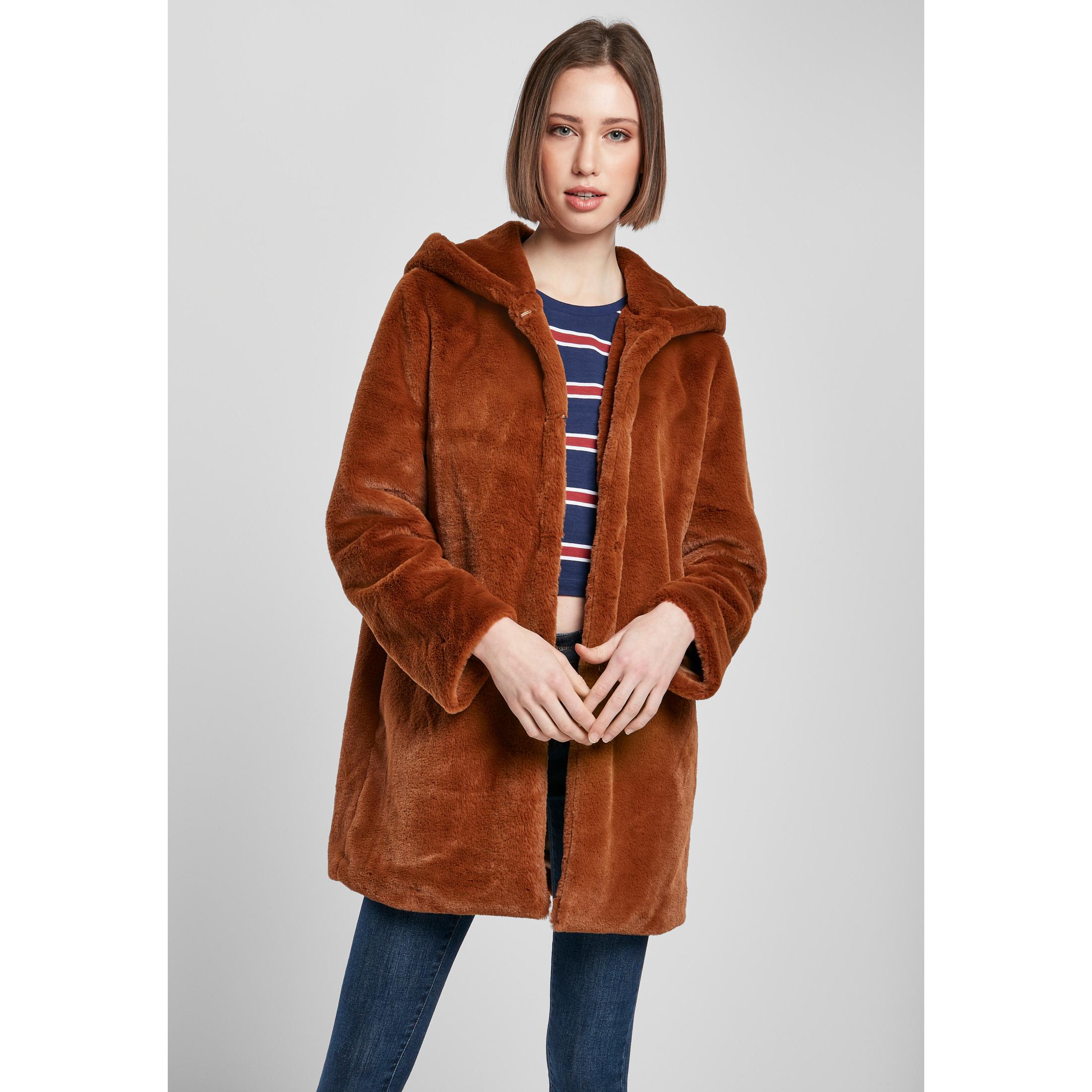 URBAN CLASSICS kapuzenjacke für damen urban claic teddy coat