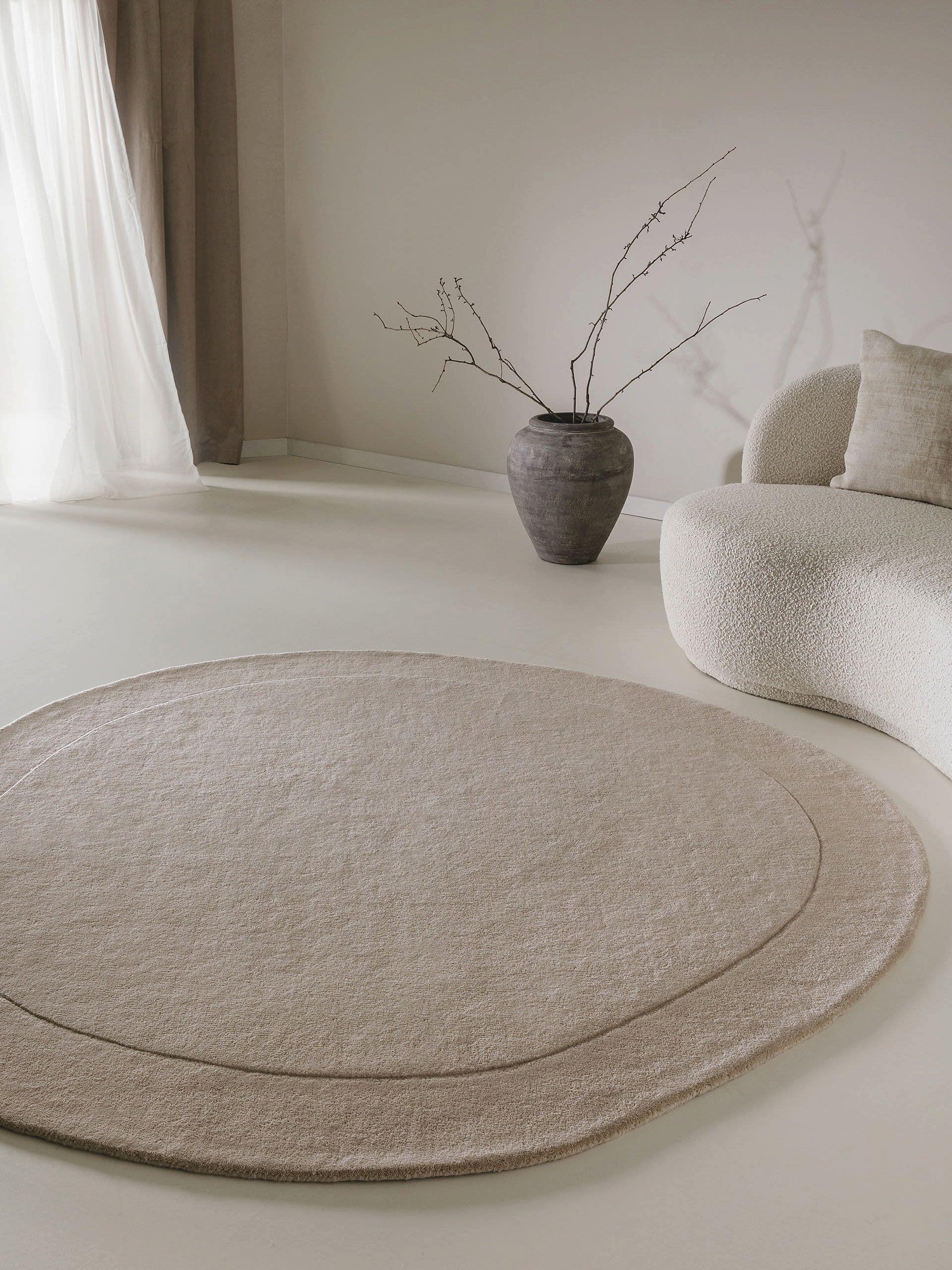 Benuta Wollteppich Shape Cream