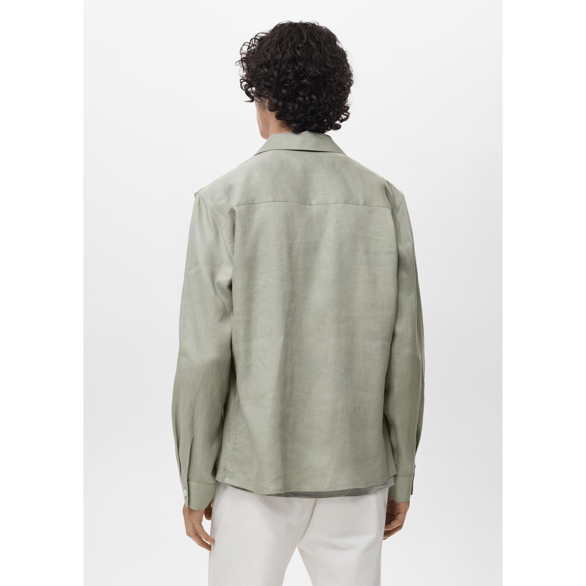 Mango Man Overshirt mit Brusttaschen