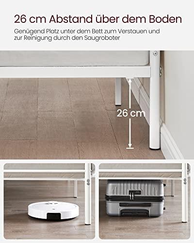 Pricenet Eleganter industrieller Doppelbettrahmen, Stahl, 225 kg
