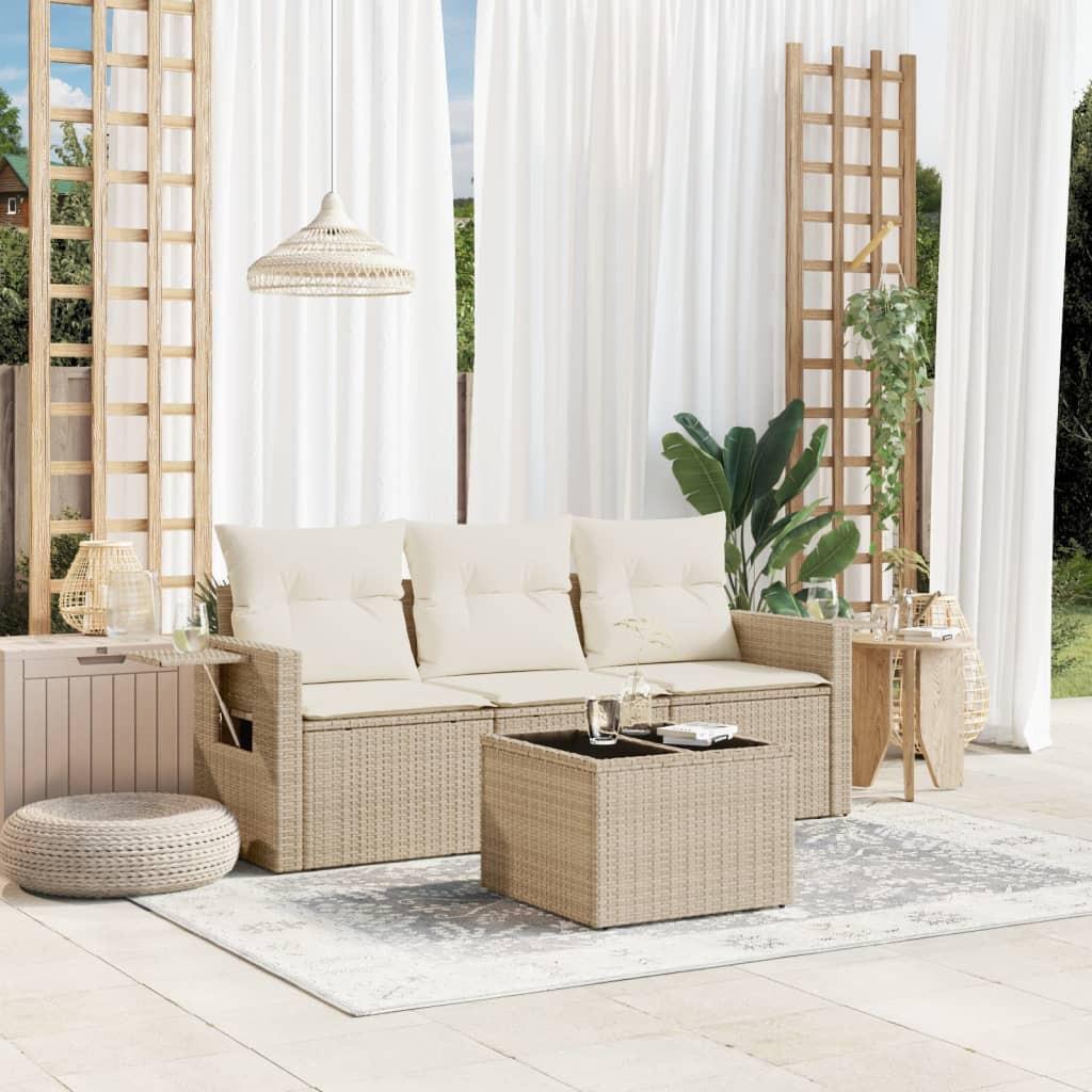 VidaXL Garten sofagarnitur poly-rattan