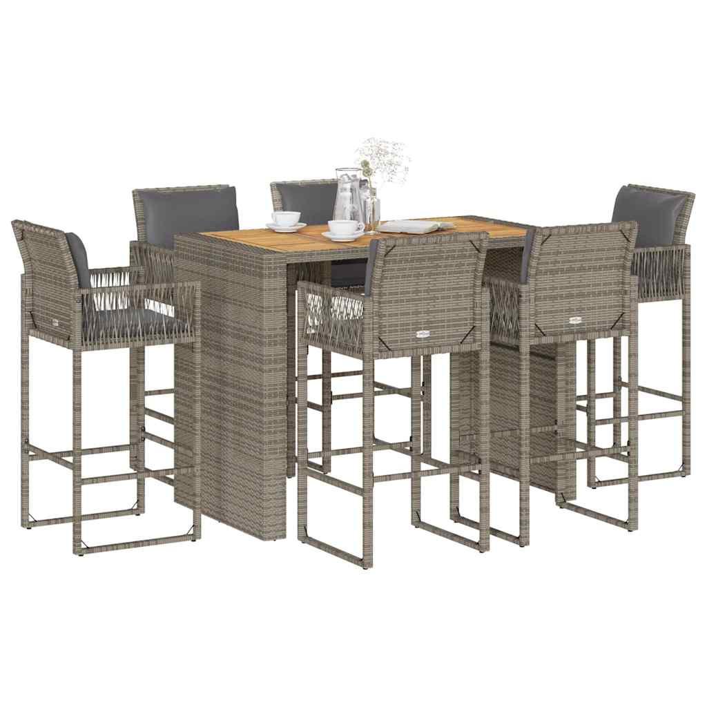 VidaXL Gartenbar set poly-rattan