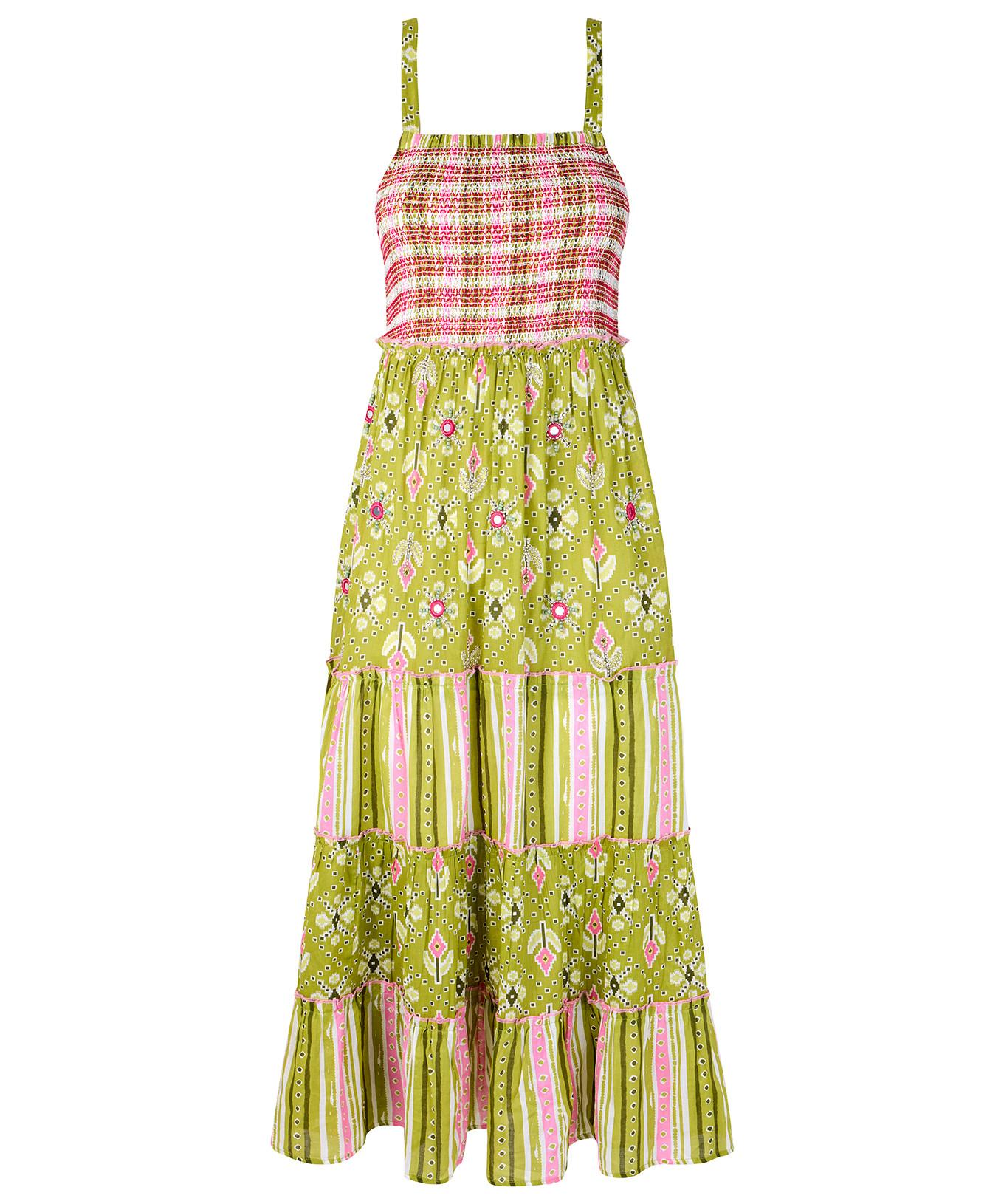 Joe Browns Kariertes Maxikleid mit Raffung