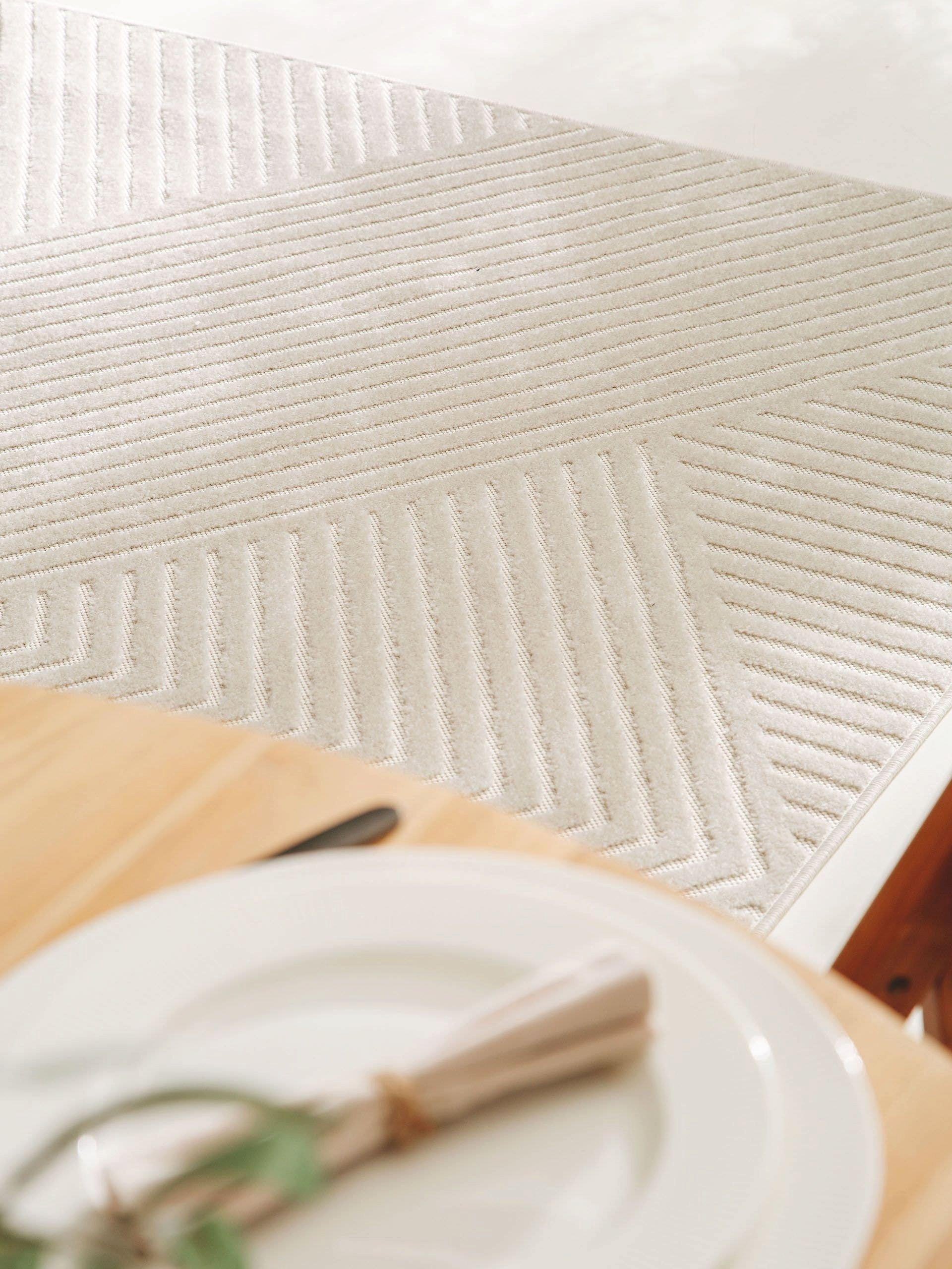 Benuta In- & Outdoor-Teppich Mars Cream