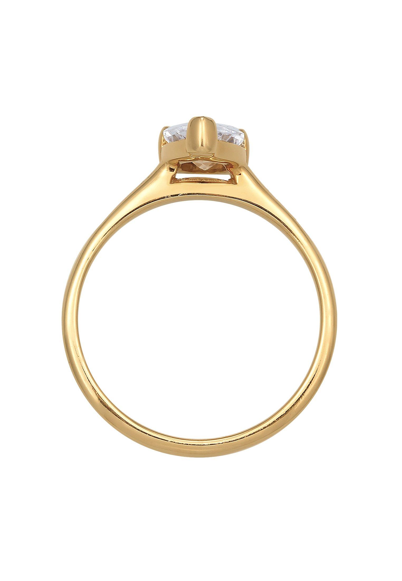 Elli Ring Solitär Zirkonia Tropfen