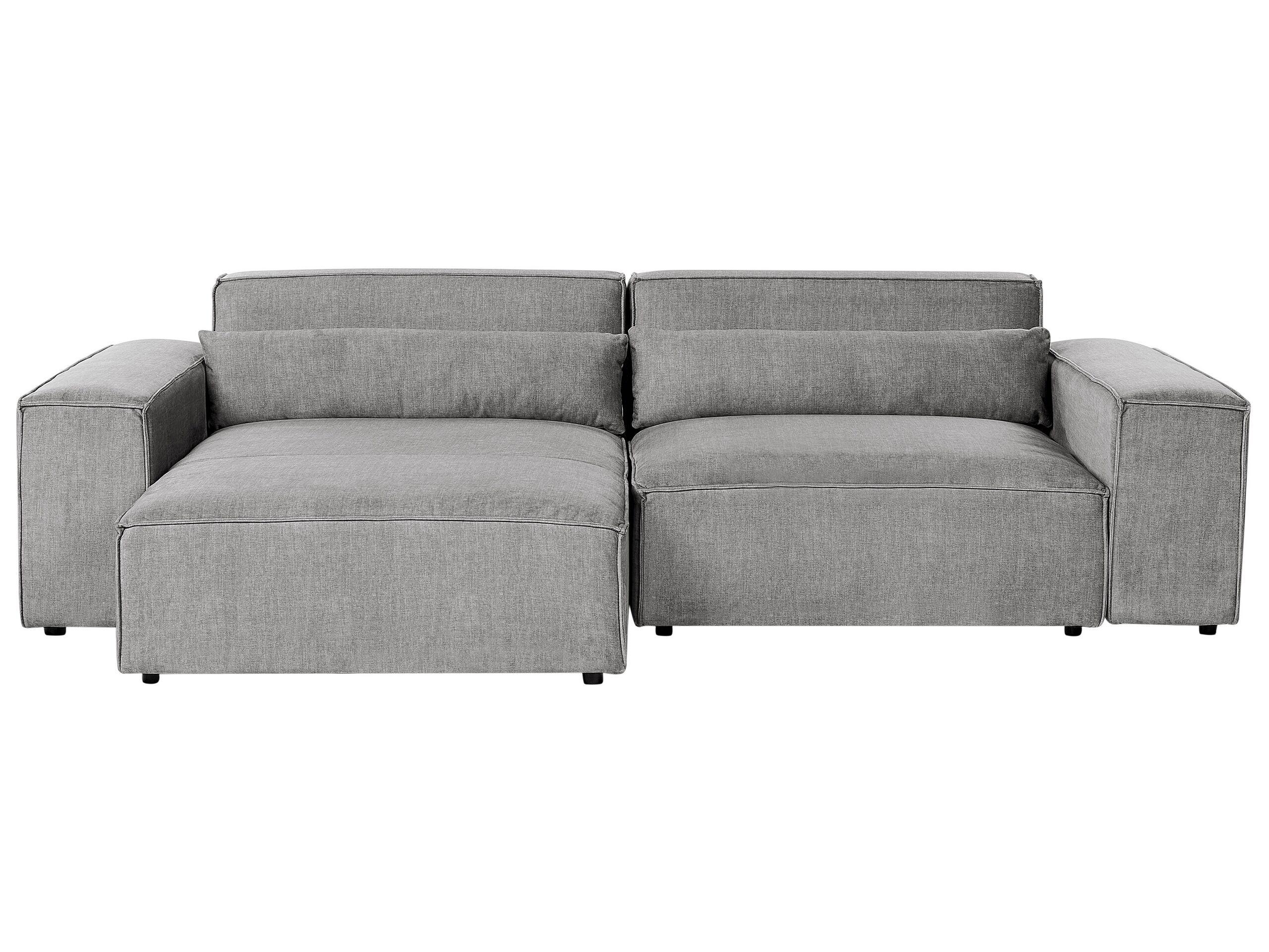 Beliani Ecksofa aus Polyester Modern HELLNAR