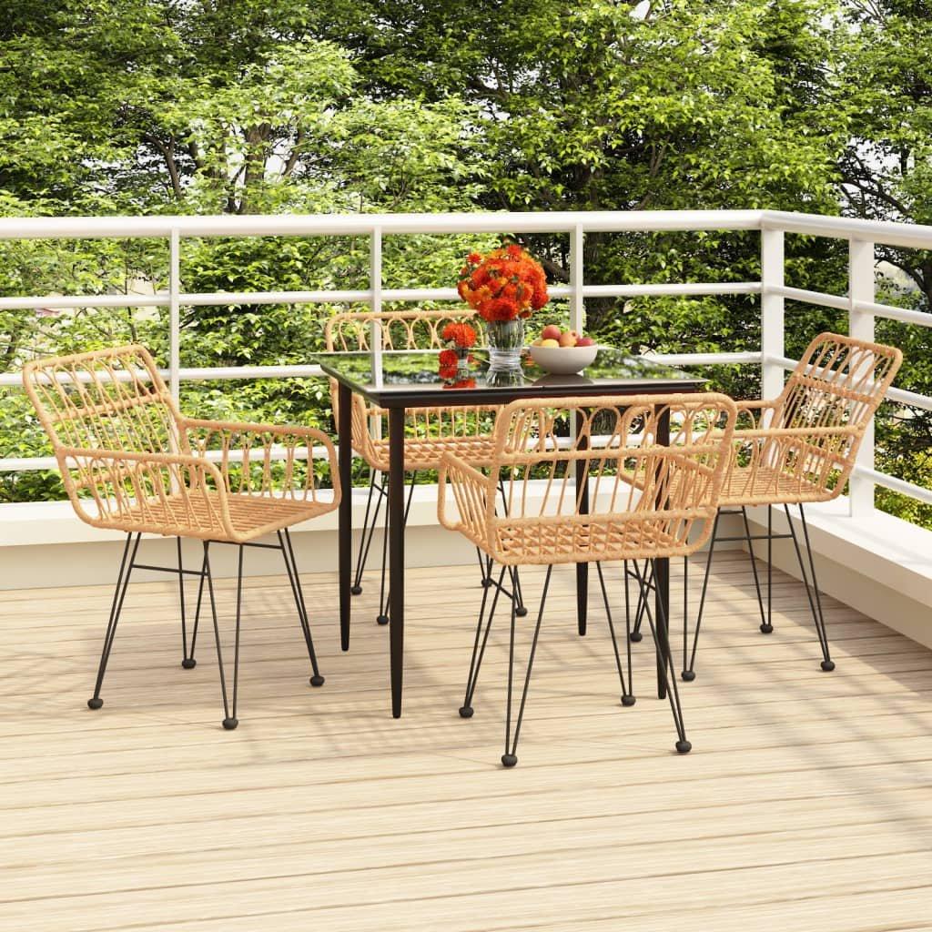 VidaXL Garten essgruppe poly-rattan