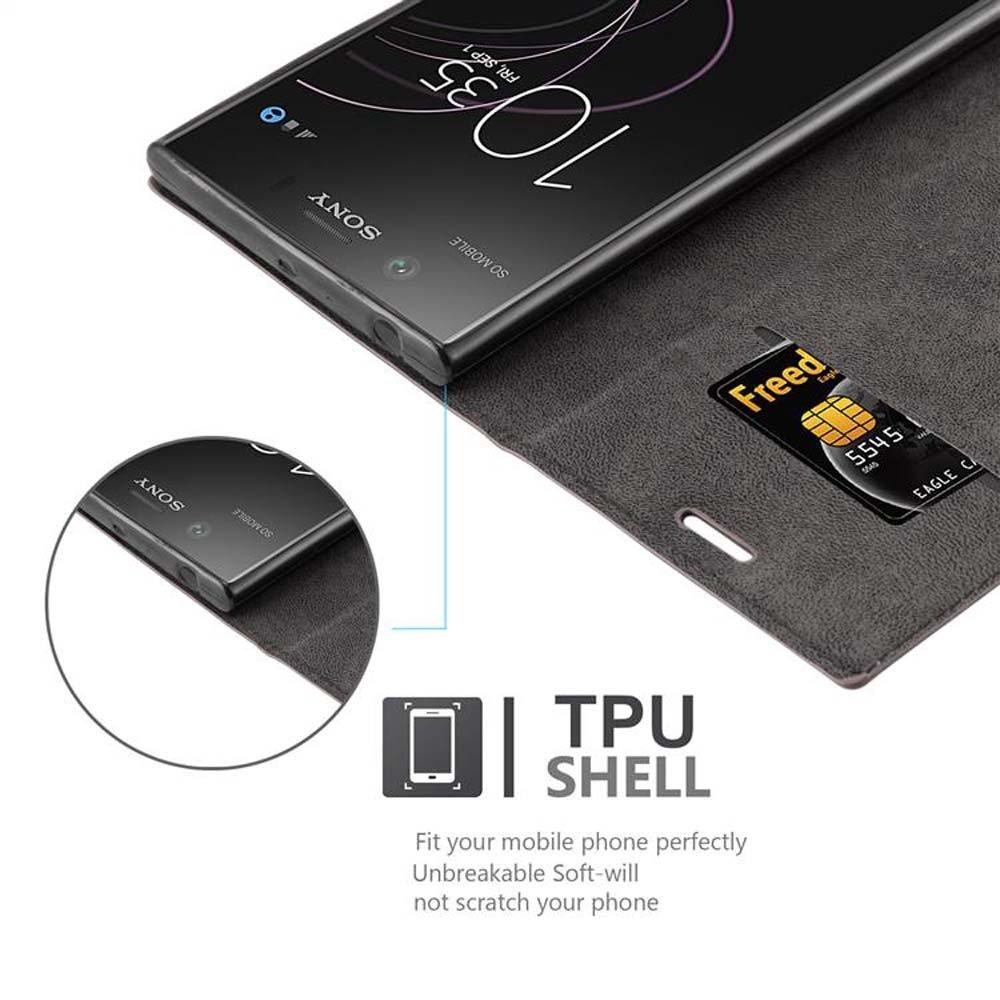 Cadorabo Hülle für Sony Xperia XZ1 Magnetverschluss, Kartenfach