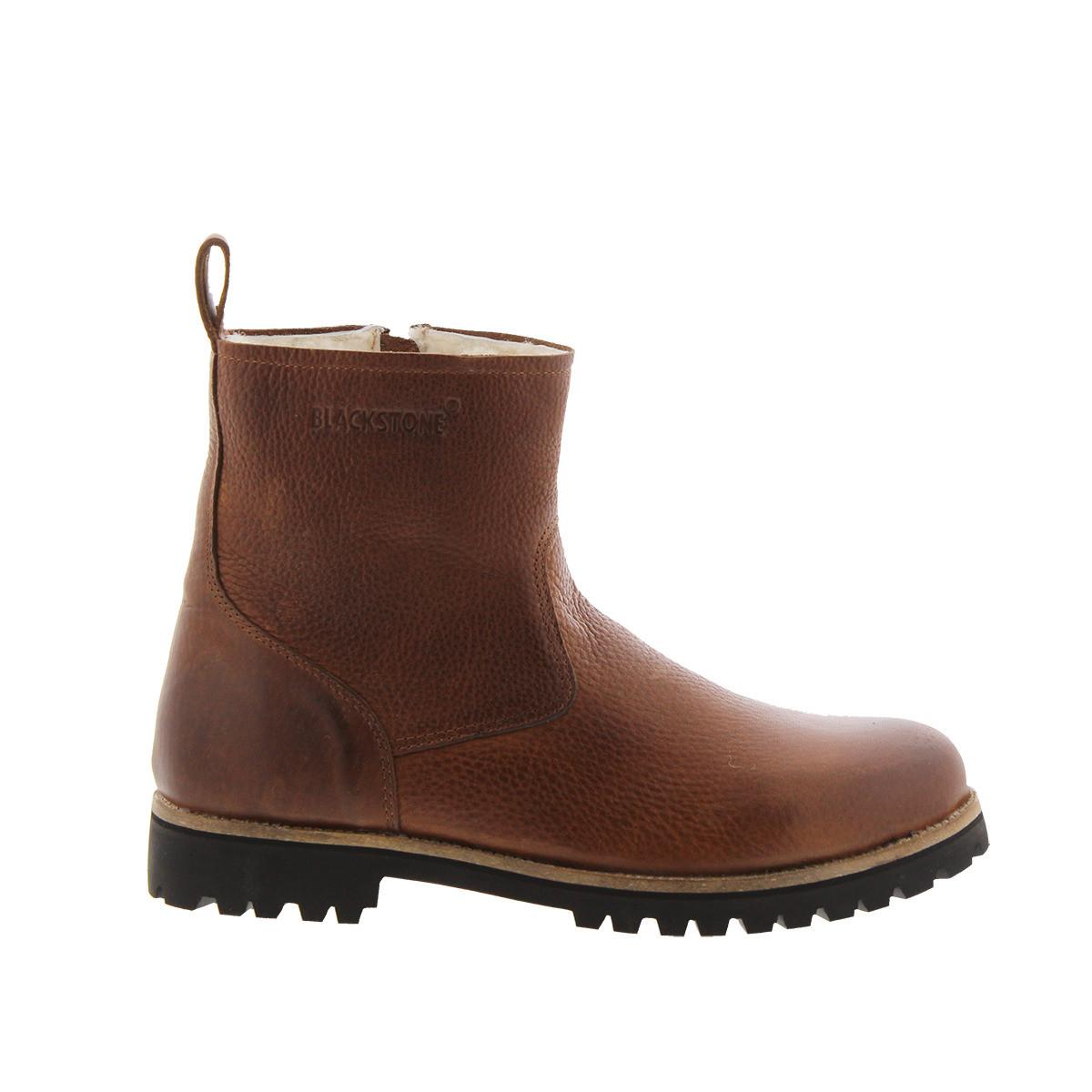 Blackstone schuhe zipper boot - fur