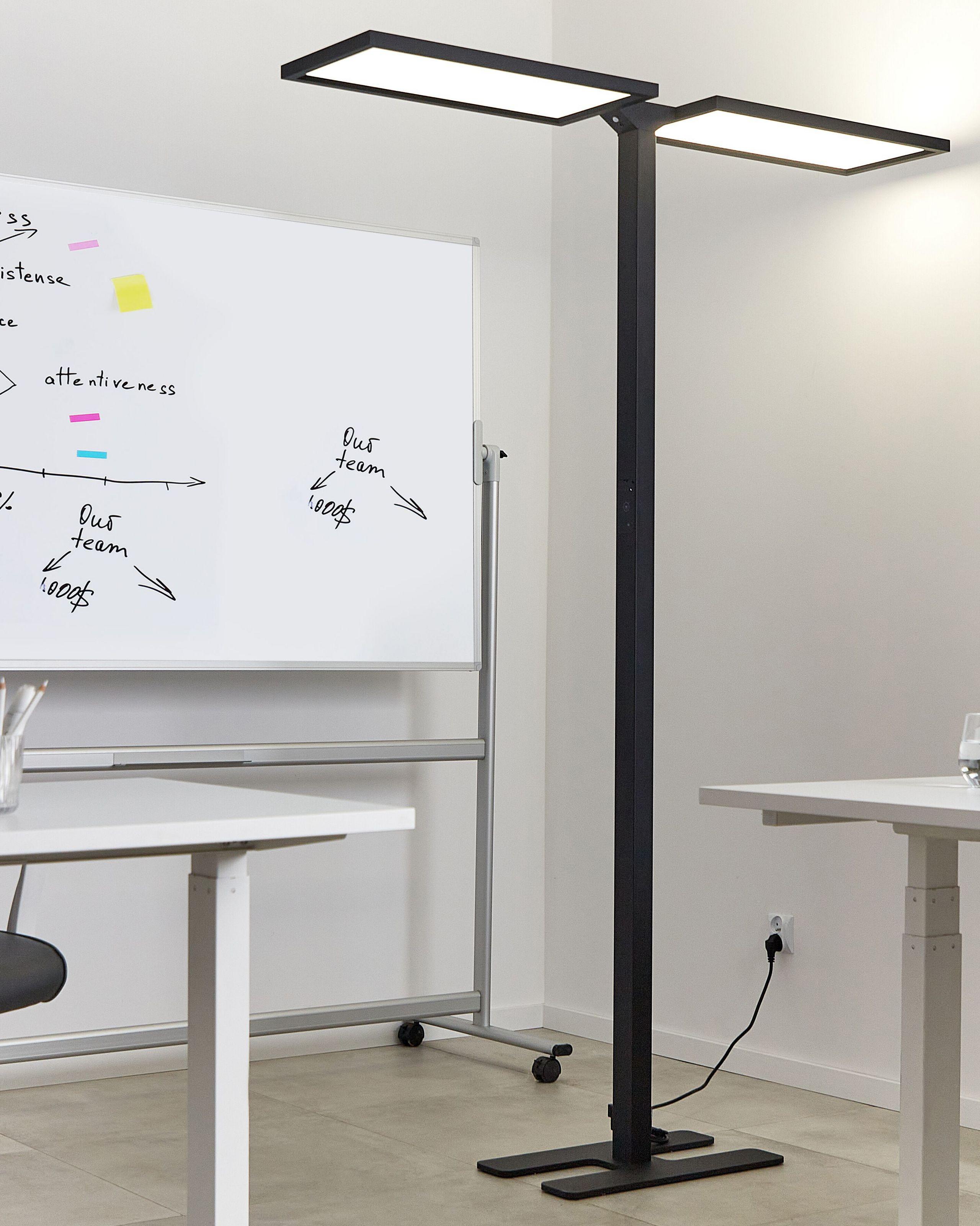 Beliani LED Stehlampe aus Aluminium Modern SCULPTOR