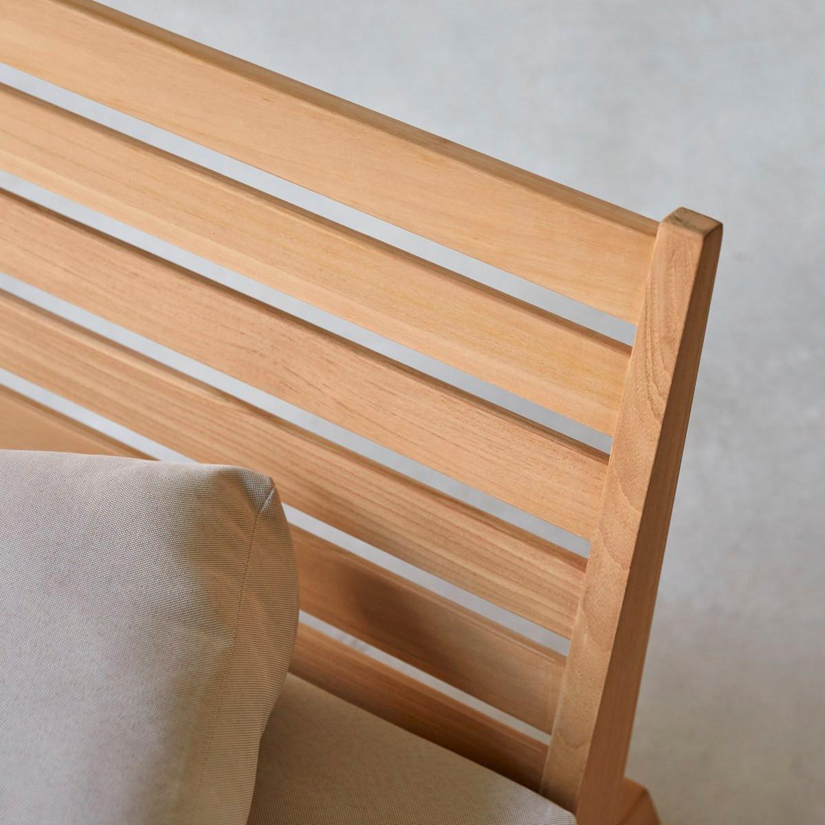 Tikamoon Sessel aus massivem Teak Olia