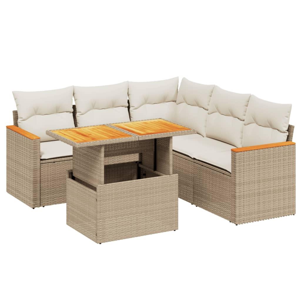VidaXL Garten sofagarnitur poly-rattan
