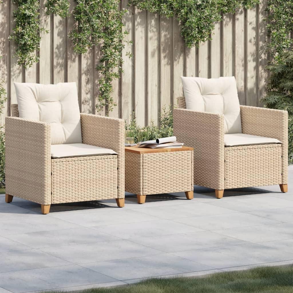 VidaXL Bistro set poly-rattan