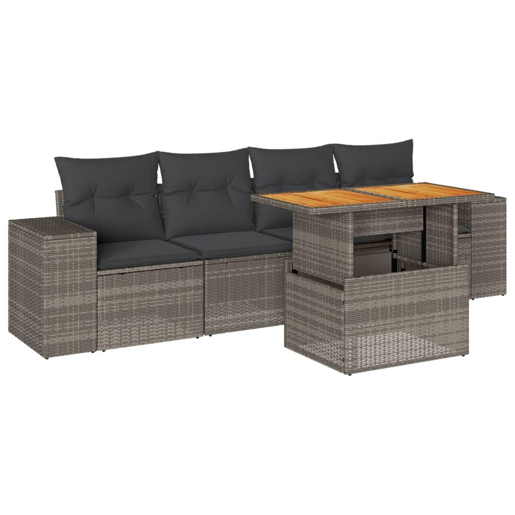 VidaXL Garten sofagarnitur poly-rattan