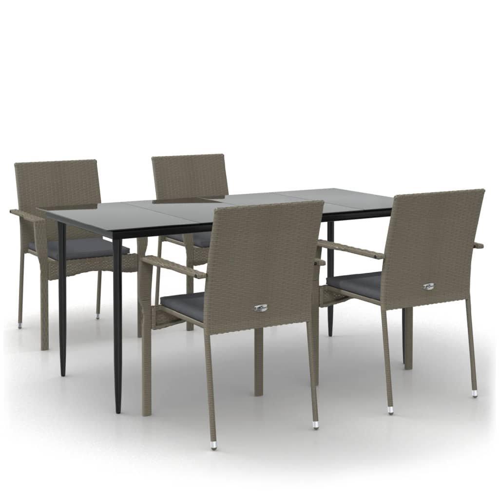 VidaXL Garten essgruppe poly-rattan