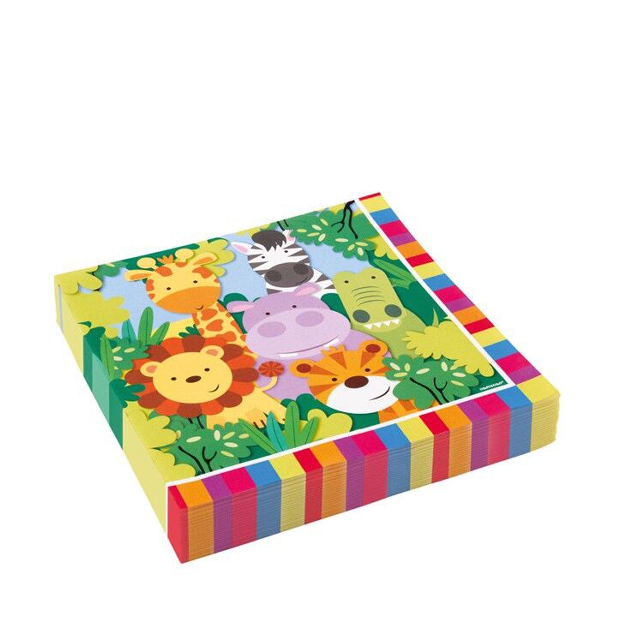 amscan 20 Papierservietten Dschungel