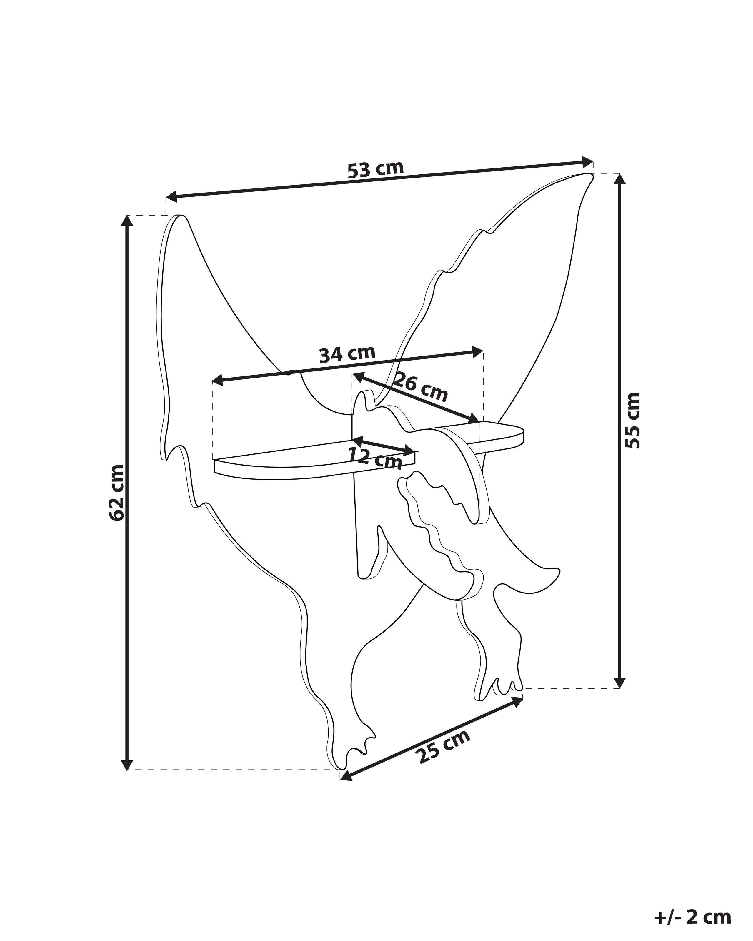 Beliani Wandregal aus MDF-Platte Retro DURANGO