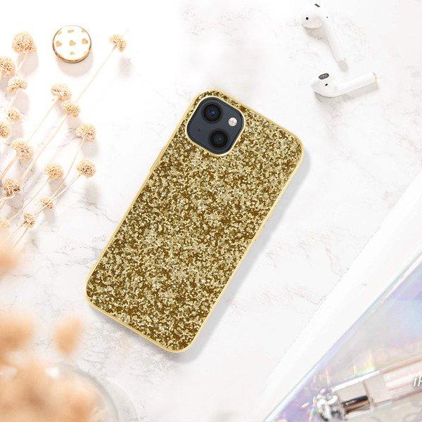 Avizar Glitter Hülle iPhone 13 Mini Gold