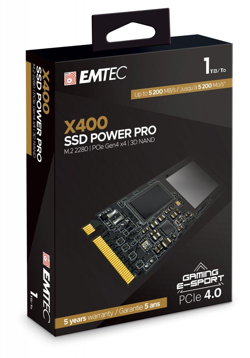 EMTEC X400 1 TB M.2 PCI Express 4.0 NVMe 3D NAND