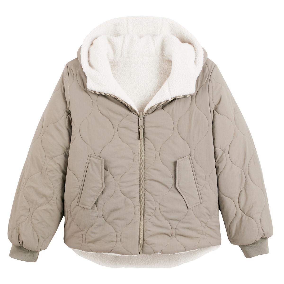 La Redoute Collections Wendbare gesteppte Winterjacke mit Kapuze