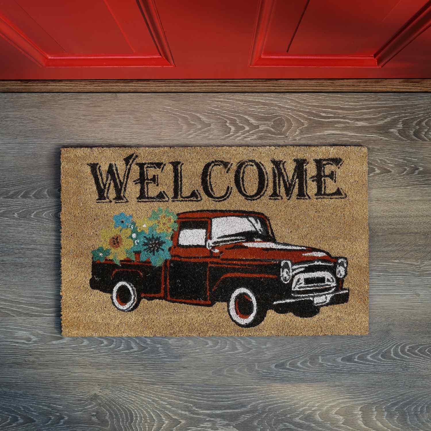 B2X Fußmatte Kokosfaser „Welcome“ Auto