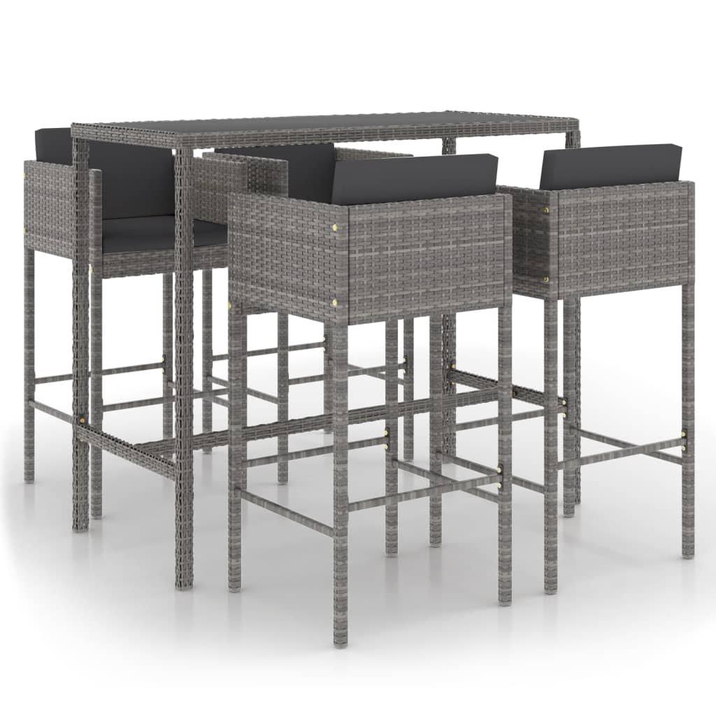 VidaXL Garten-bar-set poly-rattan