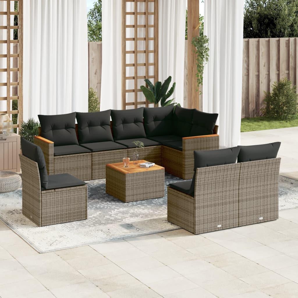 VidaXL Garten sofagarnitur poly-rattan