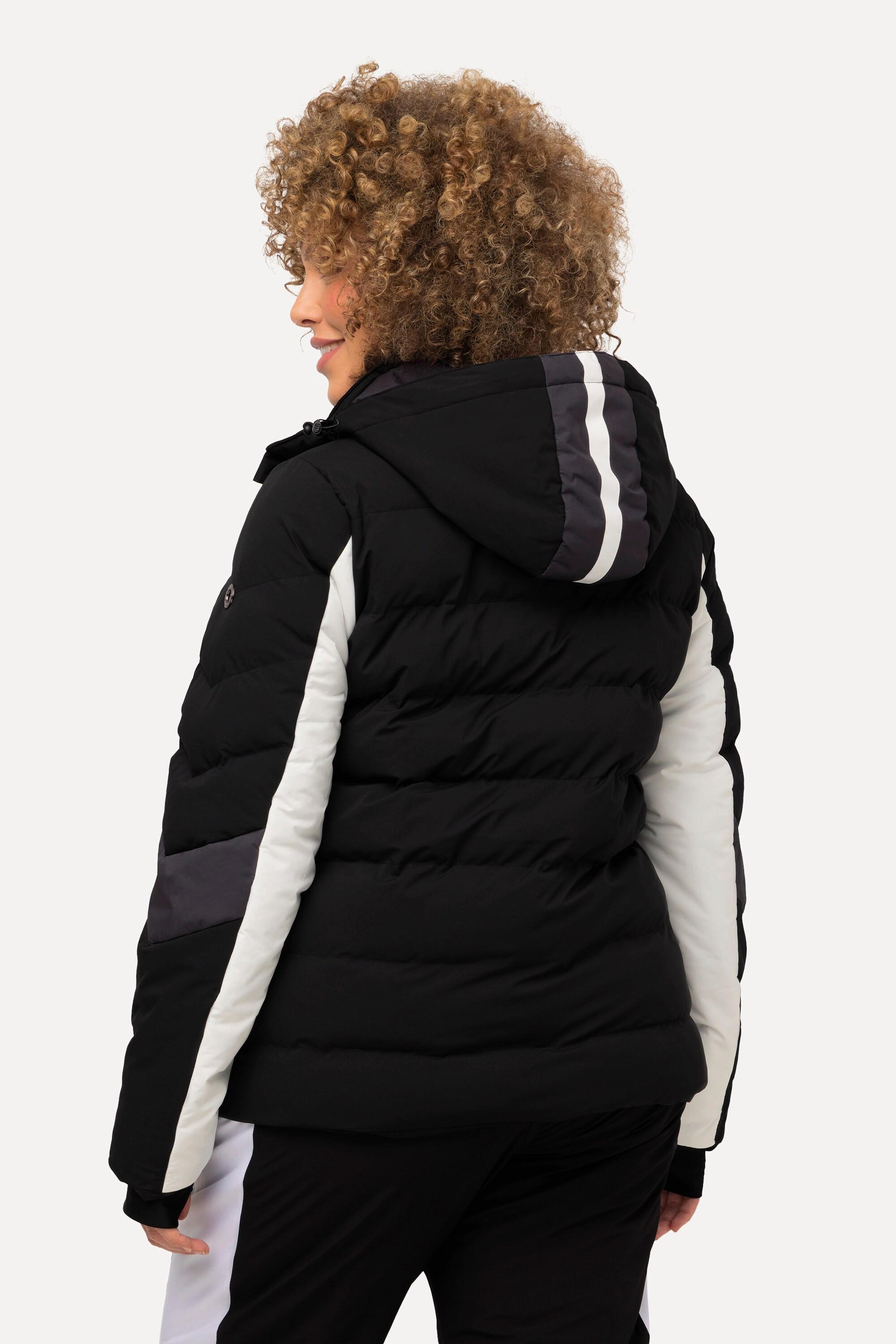 Ulla Popken Performancejacke, wasserabweisend, Schneefang, 2-Wege-Zipper