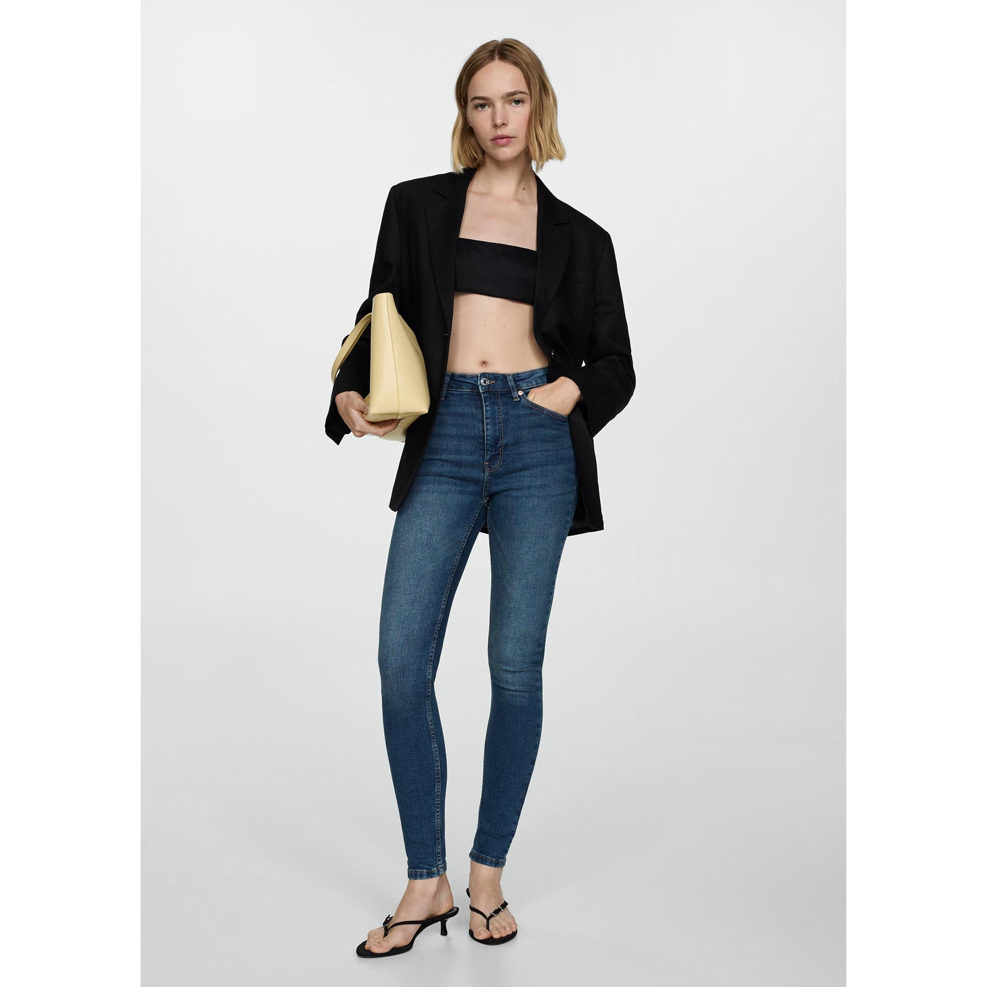 MANGO Abby Skinny Fit High Waist Jeans