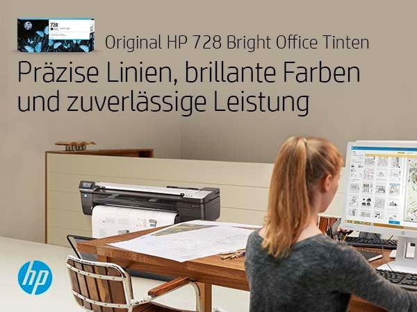 Hewlett-Packard HP Tintenpatrone 728 matte black 3WX25A DesignJet T730/T830 130ml