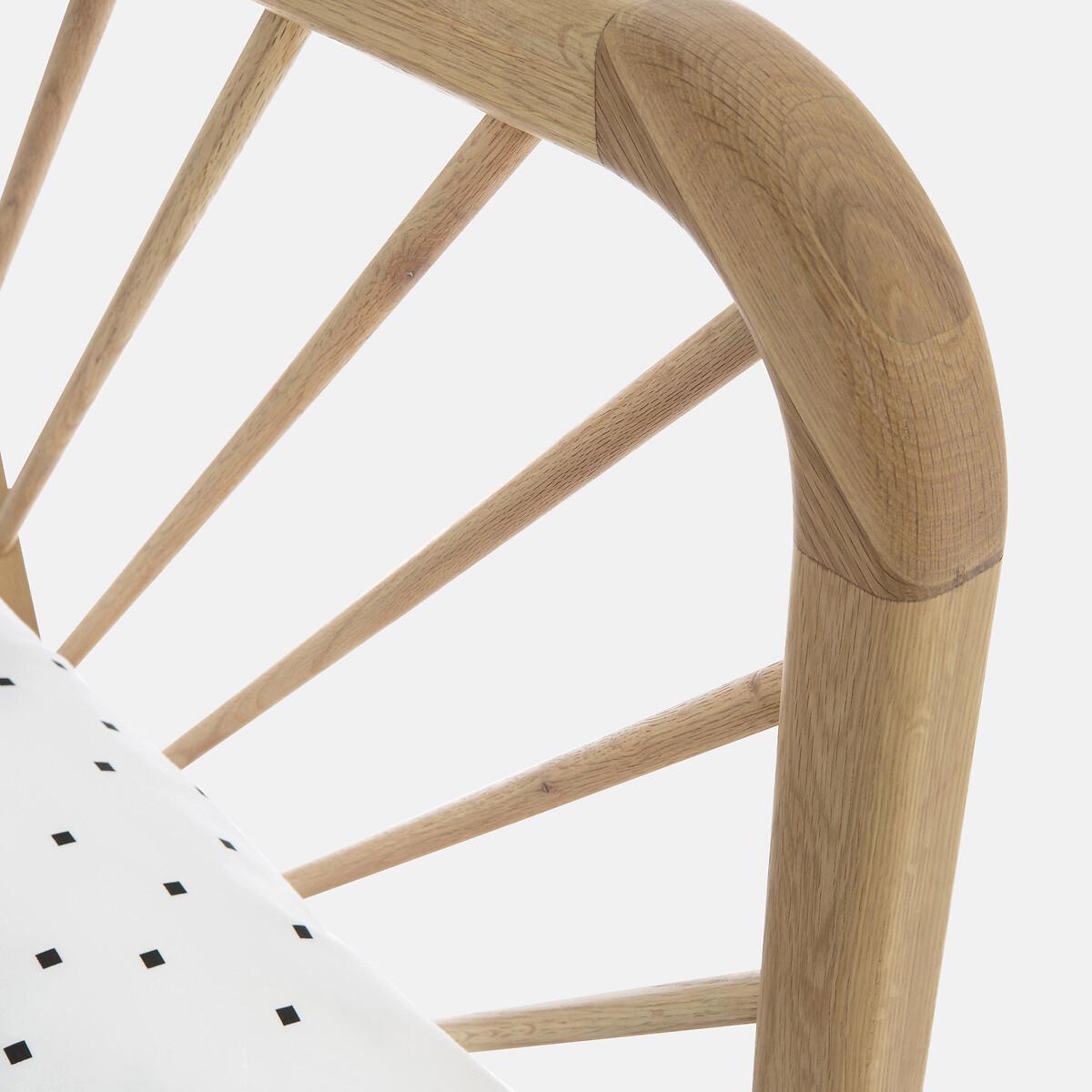 La Redoute Intérieurs Bett Anda mit Bettkasten aus massiver Eiche und Eichenfurnier