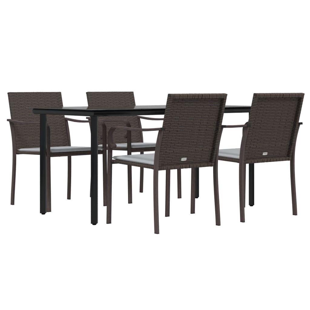 VidaXL Garten essgruppe poly-rattan