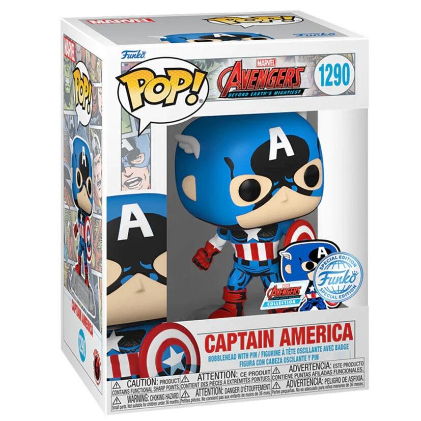 Funko POP Figur Marvel Los Vengadores Avengers Captain America Exklusiv