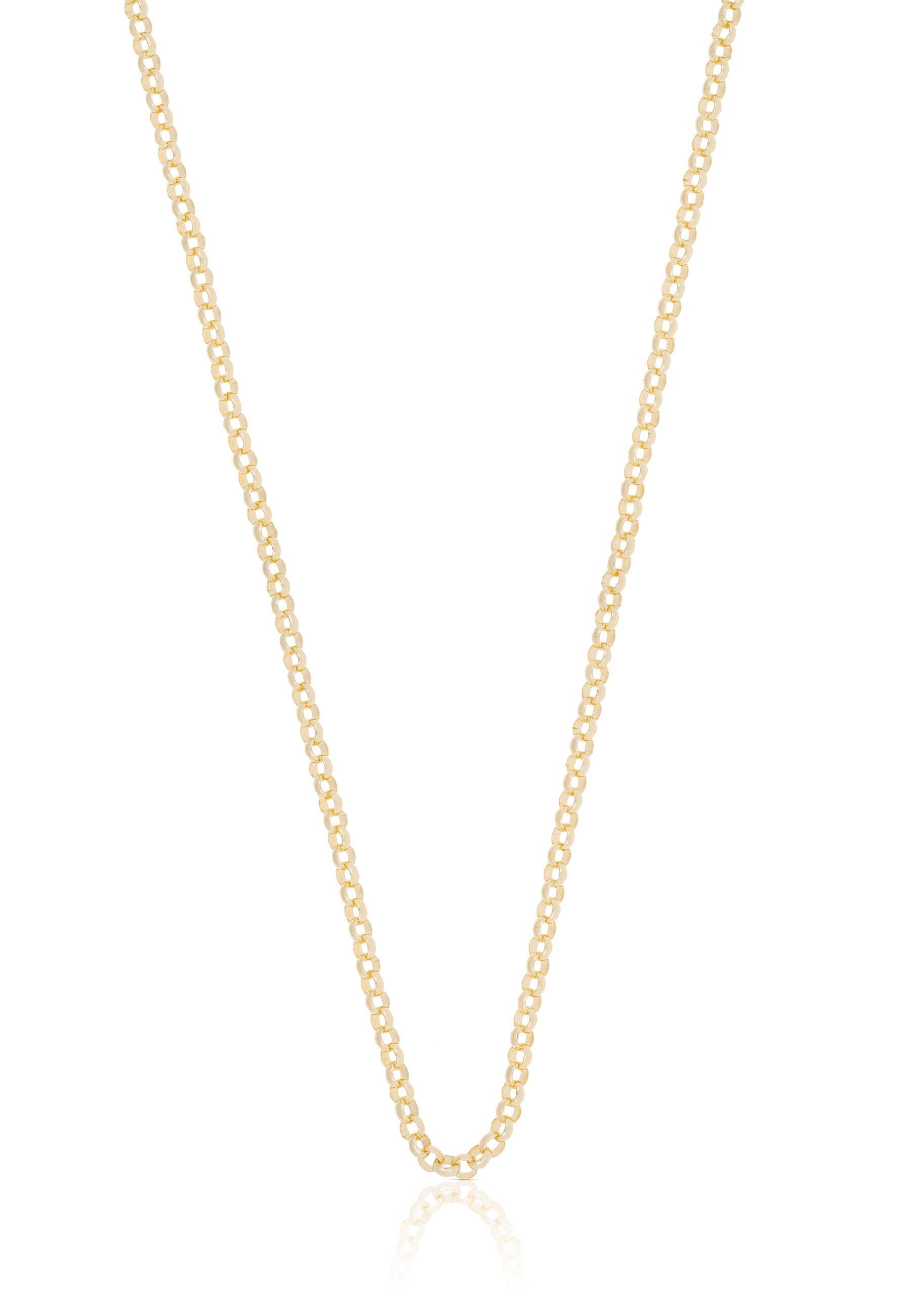 MUAU Schmuck Collier Erbs Gelbgold 750, 2.4mm, 50cm