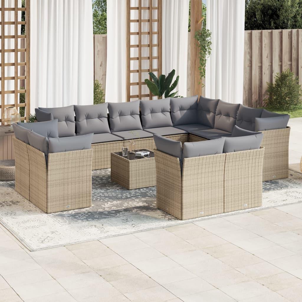 VidaXL Garten sofagarnitur poly-rattan