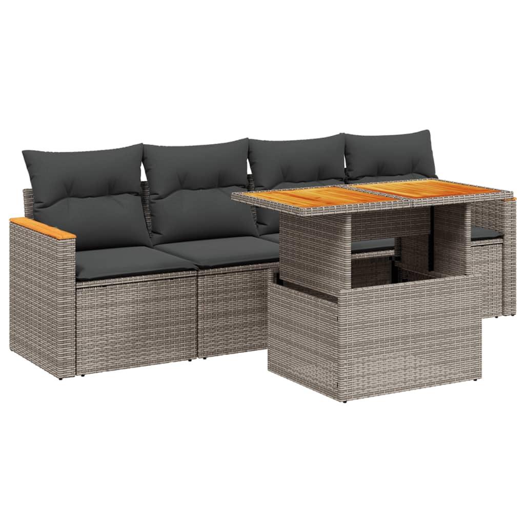 VidaXL Garten sofagarnitur poly-rattan