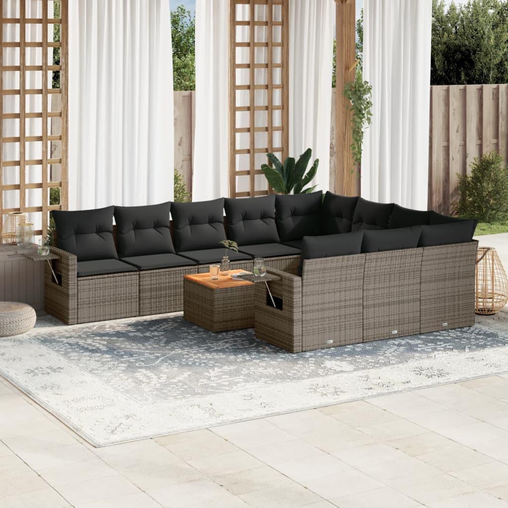 VidaXL Garten sofagarnitur poly-rattan