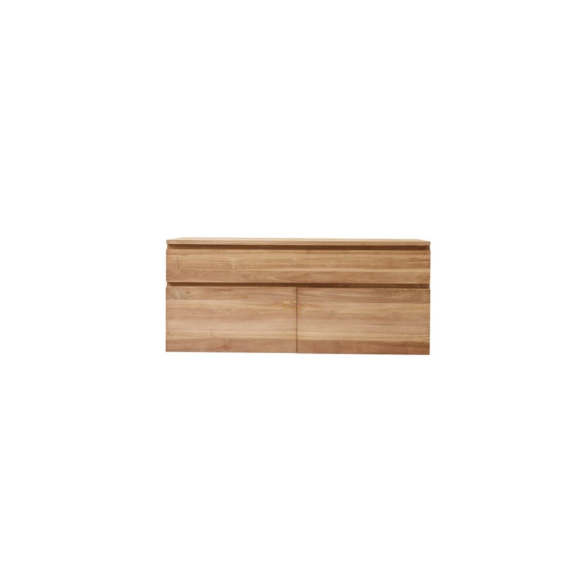 Tikamoon Waschtischunterschrank aus massivem Teakholz 120 cm Jacob