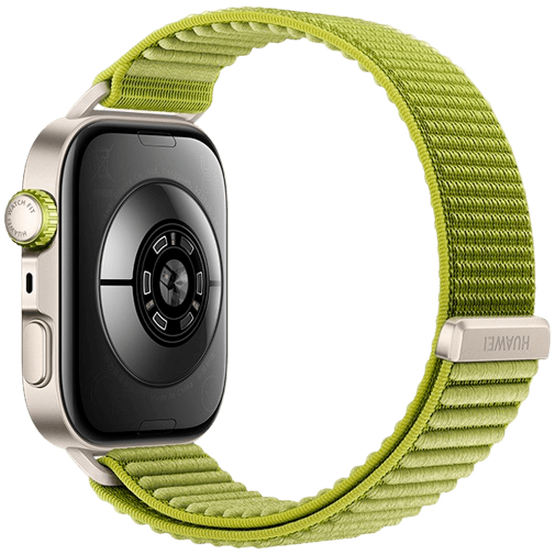 HUAWEI Huawei Watch Fit 4 Pro Gold (Grünes Nylon Armband)